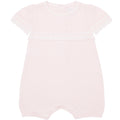 Josie Pink Girls Pretty Knit Romper