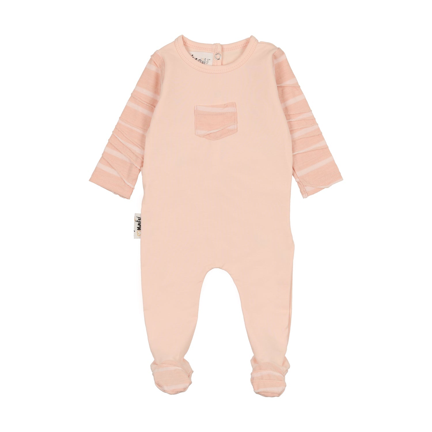 Textured Stripe Footie