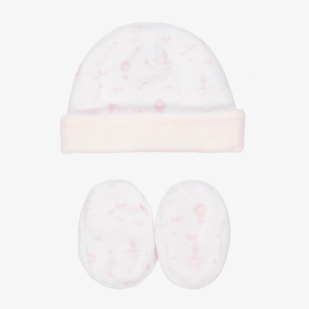 Baby Girls Hat & Booties Set