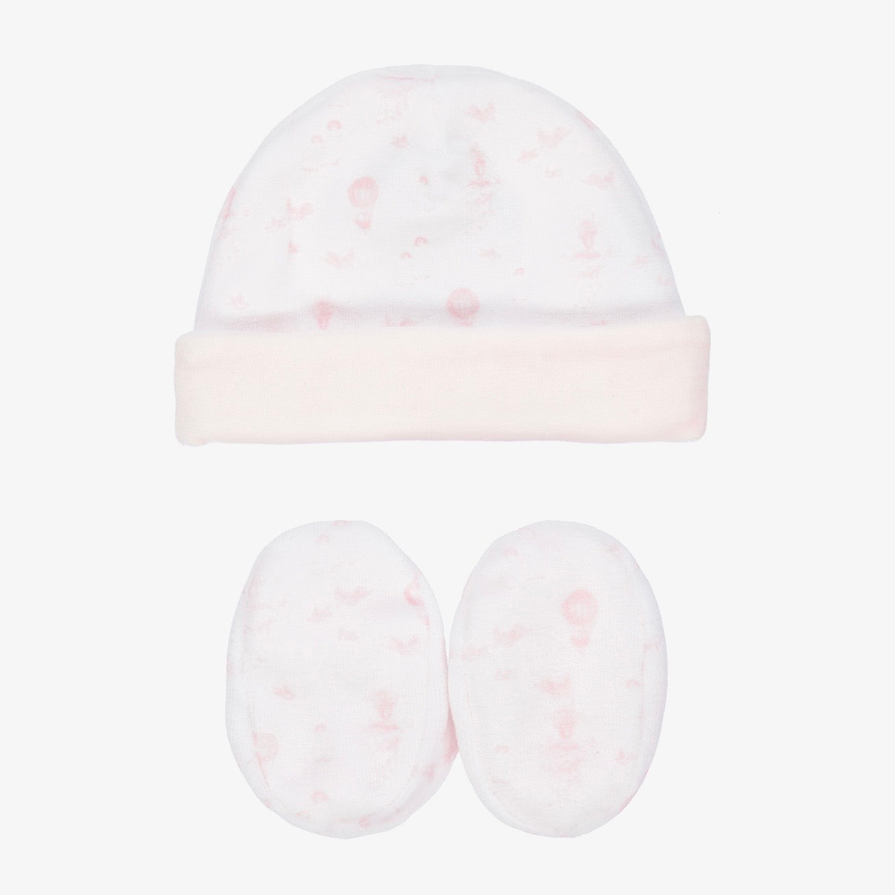 Baby Girls Hat & Booties Set