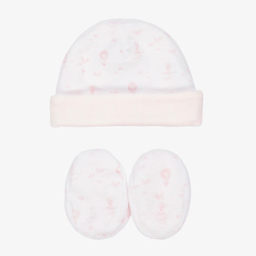 Baby Girls Hat & Booties Set