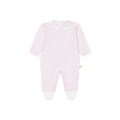 Pink Cotton Babygrow W/ Pique Collar