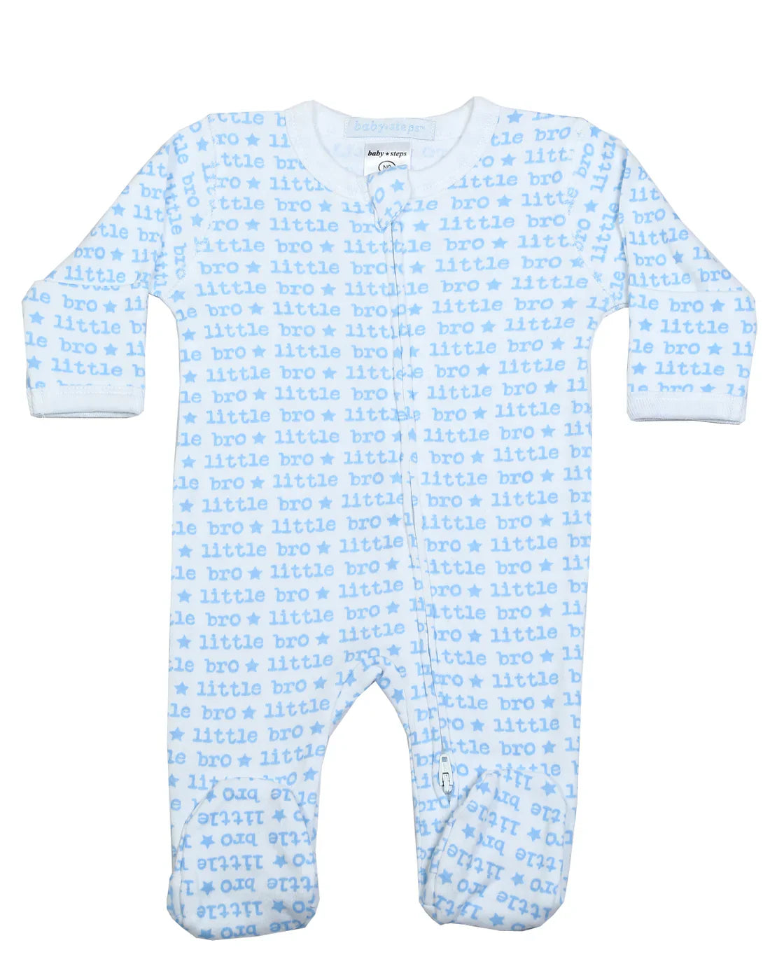 Baby Steps Blue Little Bro Footie