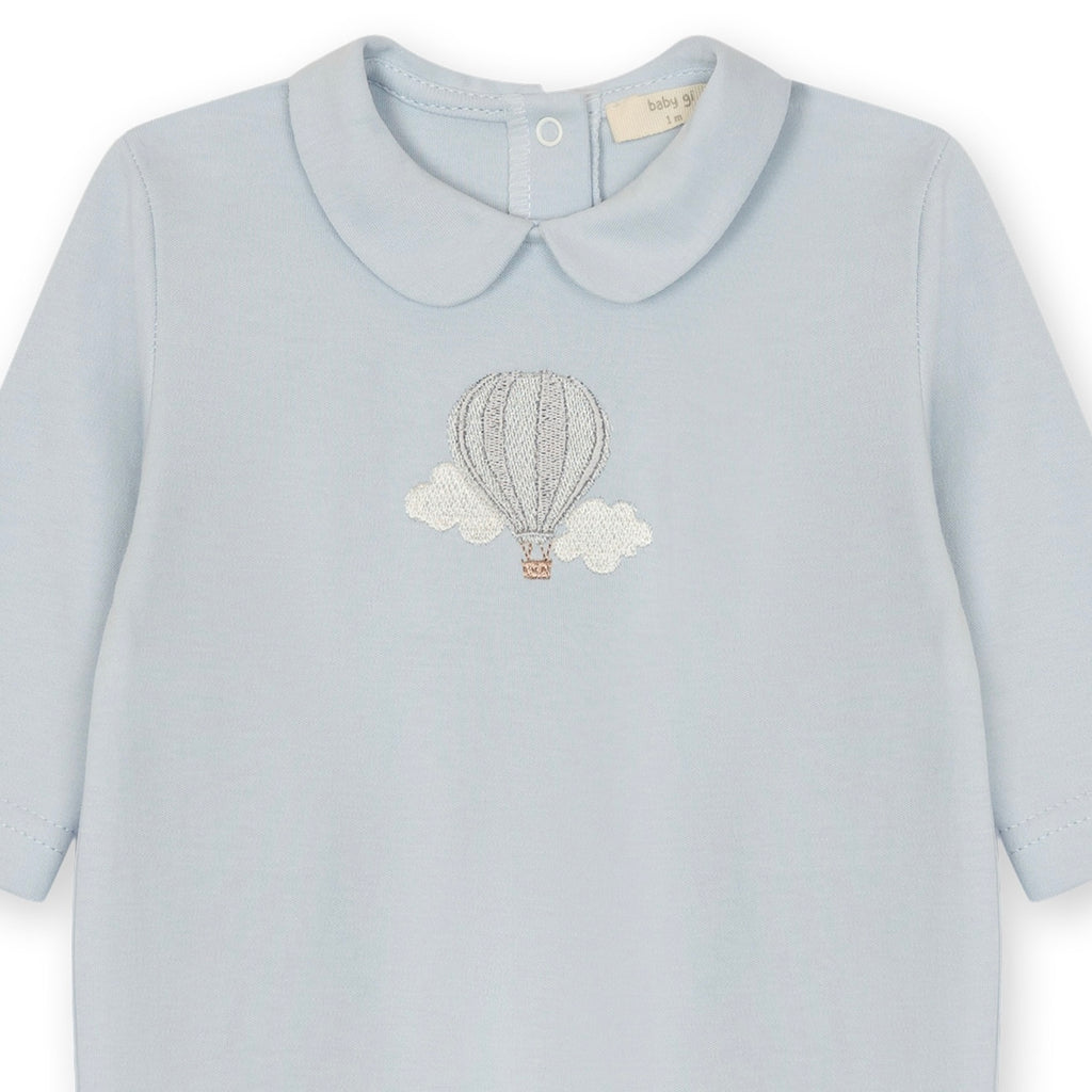 Hot Air Balloon Footie - Blue