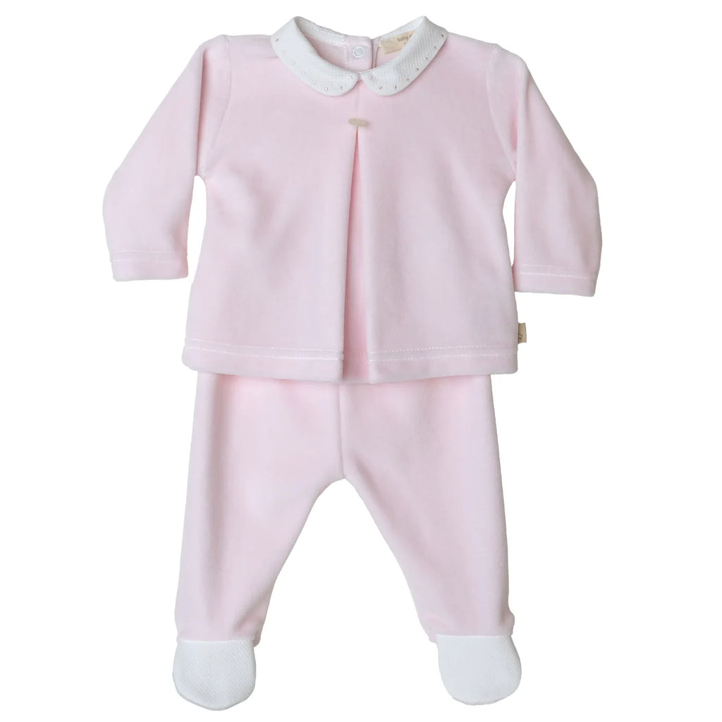 Baby Gi Baby Girls Velour Two-Piece Set