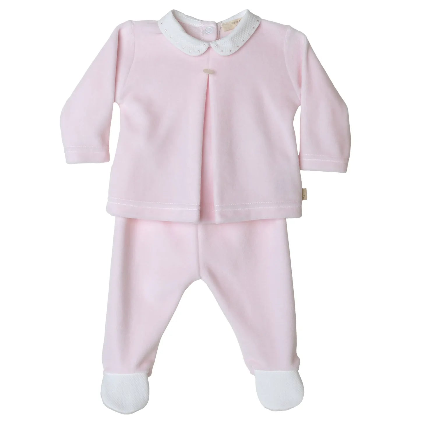 Baby Gi Baby Girls Velour Two-Piece Set